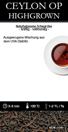 Ceylon OP Highgrown 10040  Etikett, Zutaten, Zubereitung (OHNE Datum,Gewicht) 40 Stk, 116x60mm, Spra 116A17A8-59B2-440B-A17D-DD17469408CA.jpg