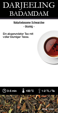 Darjeeling Badamdam  10022  Etikett, Zutaten, Zubereitung (OHNE Datum,Gewicht) 40 Stk, 116x60mm, Spr 3CB6840A-C44D-4D9E-A1DB-4E455D871316.jpg